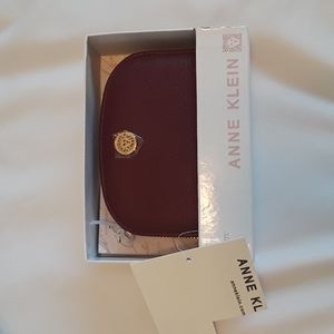 NWT Maroon Wallet Anne Klein